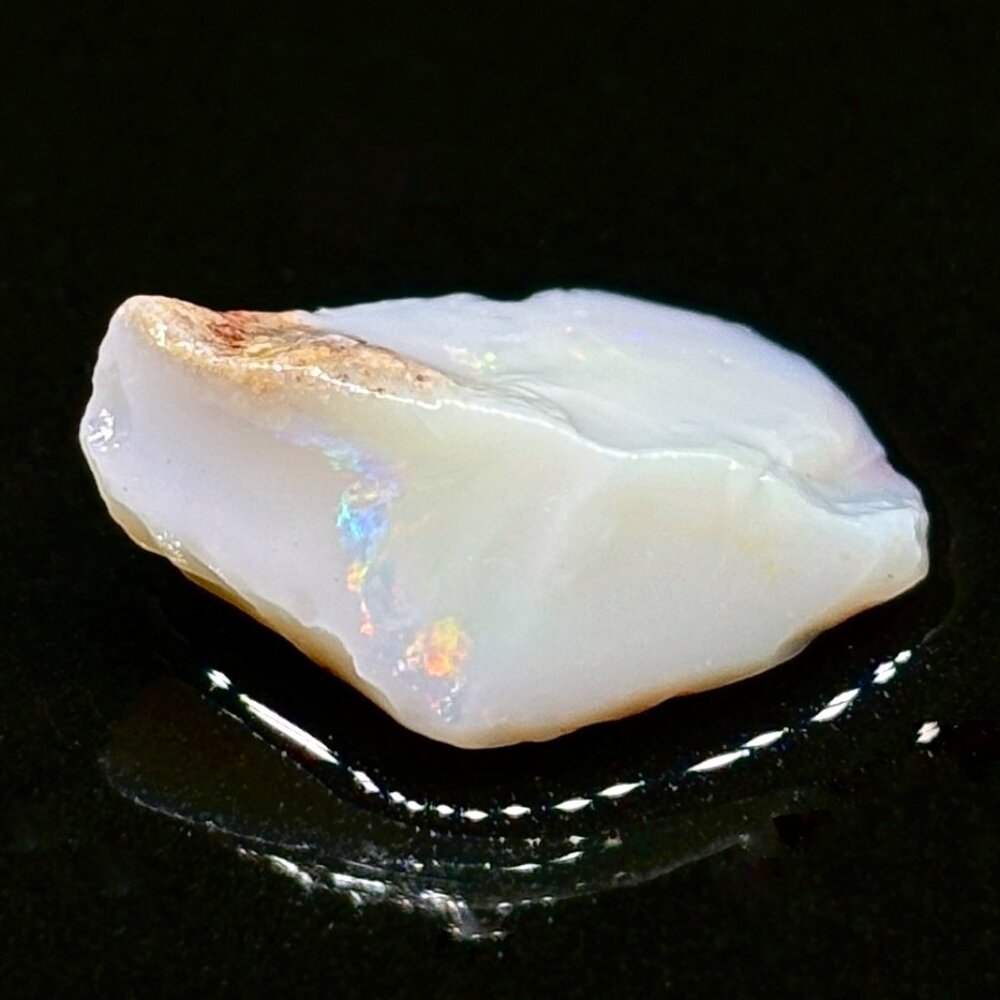 Spotted Australian Coober Pedy Opal Gemstone Specimen